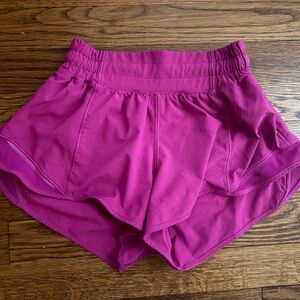 lululemon athletica Magenta Athletic Shorts